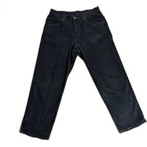 VTG Brittania Black Relaxed 33x30 (32x29) Jeans 90's 1994 Skater Faded